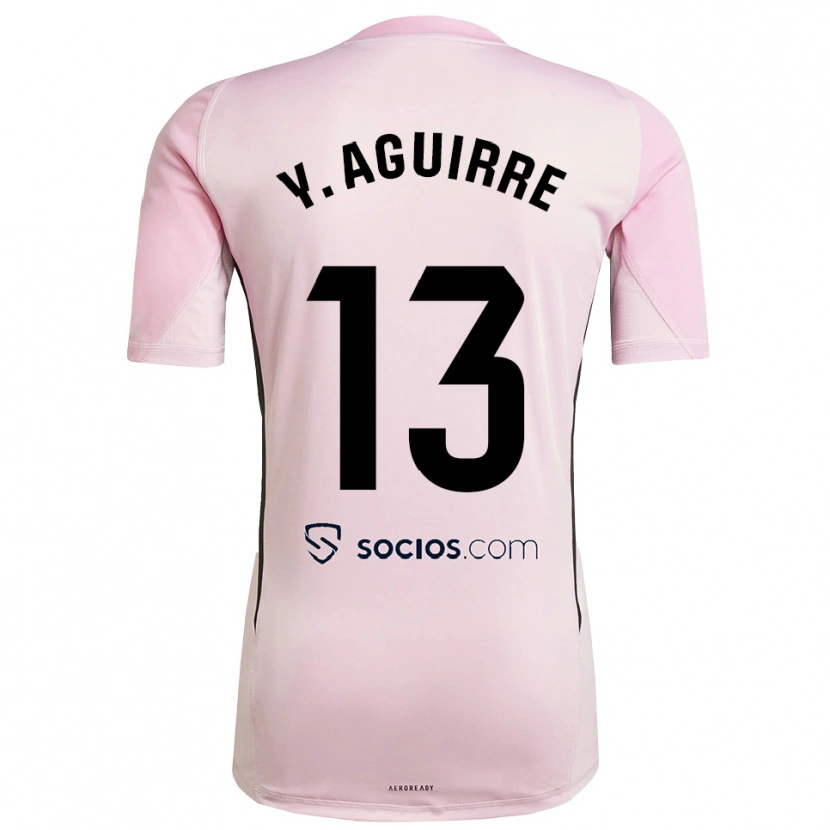 Danxen Uomo Yolanda Aguirre Gutiérrez #13 Maglia Gara Portiere Rosa Nero 2025/26 Maglietta