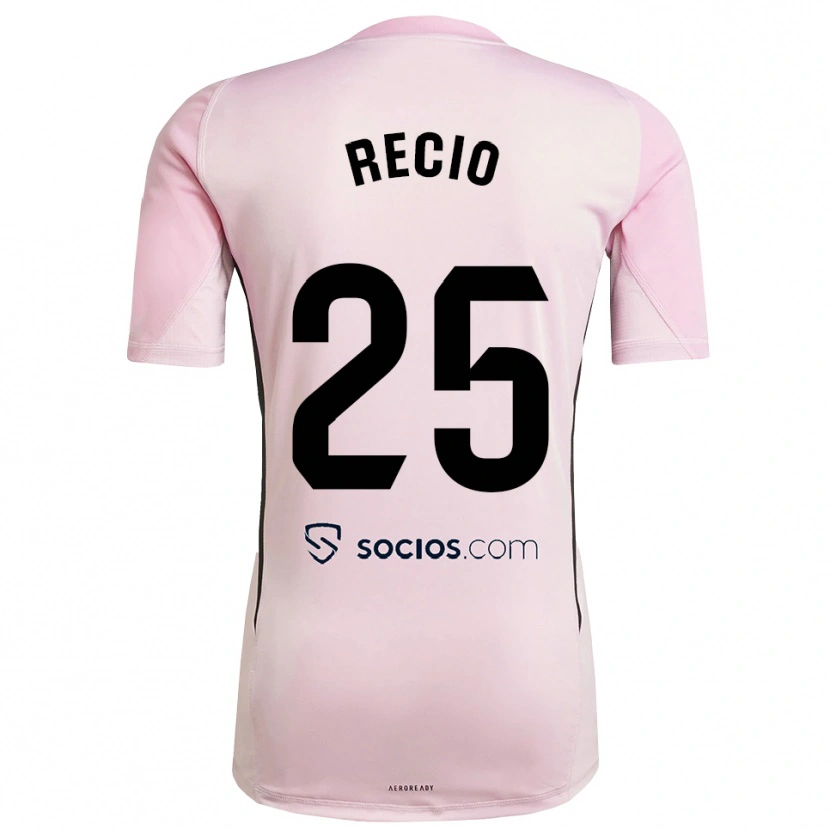 Danxen Uomo Sergio Recio #25 Maglia Gara Portiere Rosa Nero 2025/26 Maglietta