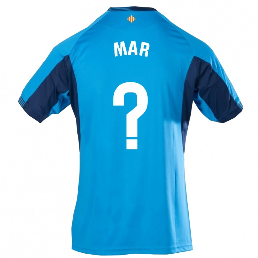 Danxen Uomo Mar Segarra Casanova #0 Maglia Gara Portiere Blu Bianco 2025/26 Maglietta