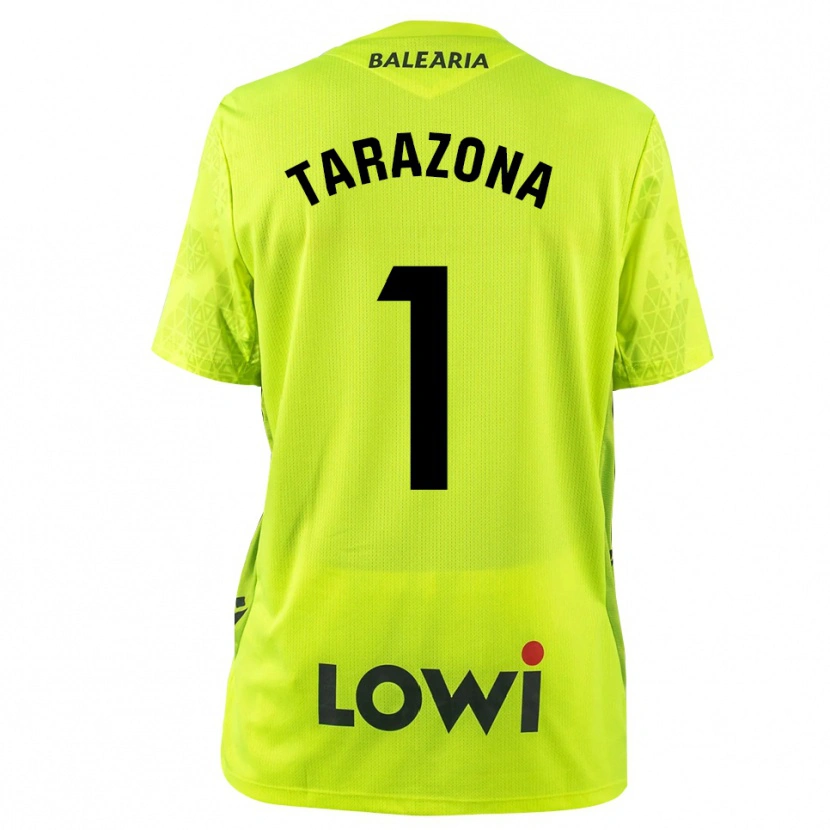 Danxen Uomo Andrea Tarazona #1 Maglia Gara Portiere Verde Fluorescente Nero 2025/26 Maglietta