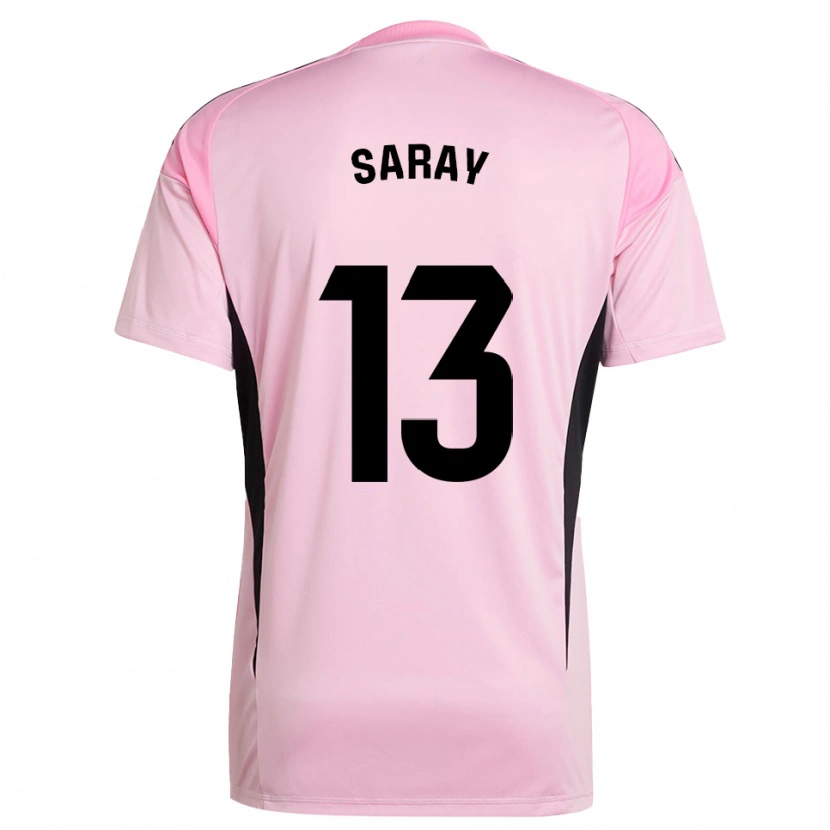 Danxen Uomo Saray Vázquez Alonso #13 Maglia Gara Portiere Rosa Nero 2025/26 Maglietta