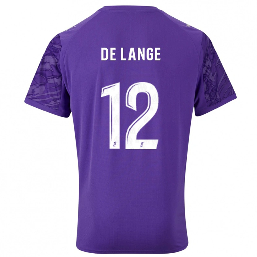 Danxen Uomo Jeffrey de Lange #12 Maglia Gara Portiere Viola Bianco 2025/26 Maglietta