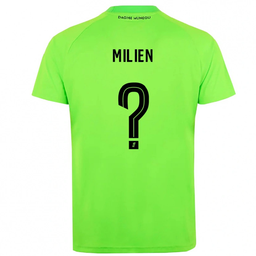Danxen Uomo Kenley Milien #0 Maglia Gara Portiere Verde Nero 2025/26 Maglietta