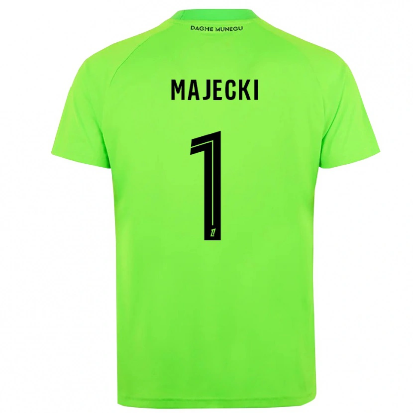 Danxen Uomo Radoslaw Majecki #1 Maglia Gara Portiere Verde Nero 2025/26 Maglietta
