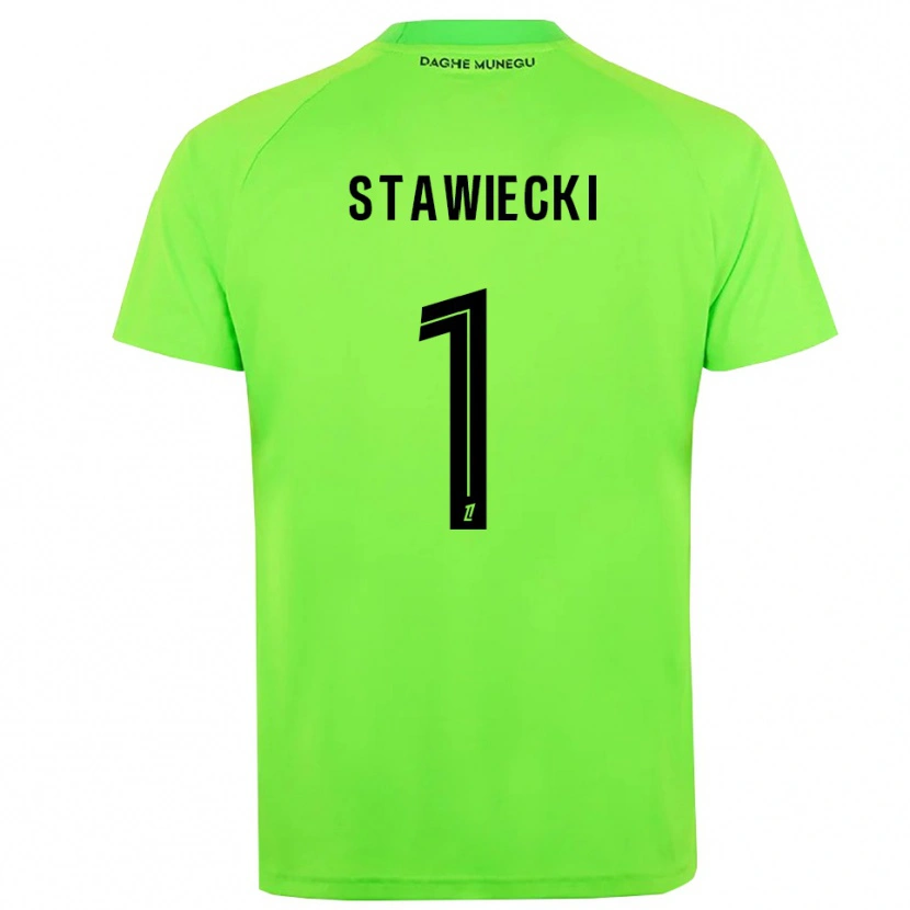 Danxen Uomo Jules Stawiecki #1 Maglia Gara Portiere Verde Nero 2025/26 Maglietta