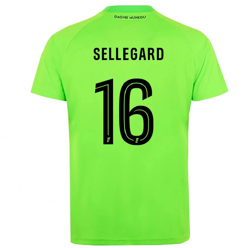 Danxen Uomo Alexander Sellegard #16 Maglia Gara Portiere Verde Nero 2025/26 Maglietta
