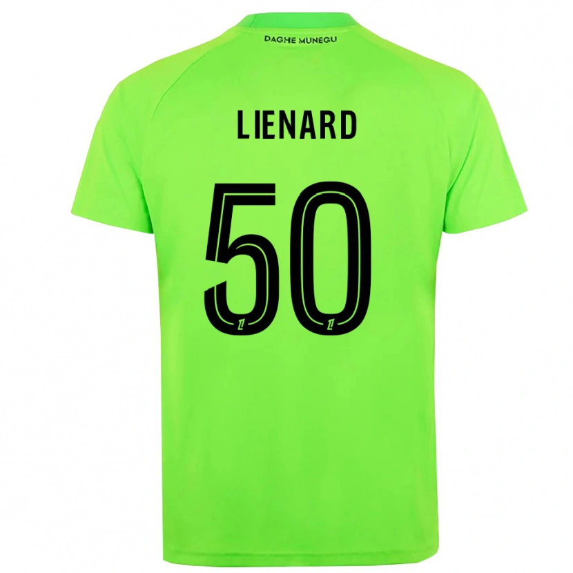 Danxen Uomo Yann Lienard #50 Maglia Gara Portiere Verde Nero 2025/26 Maglietta