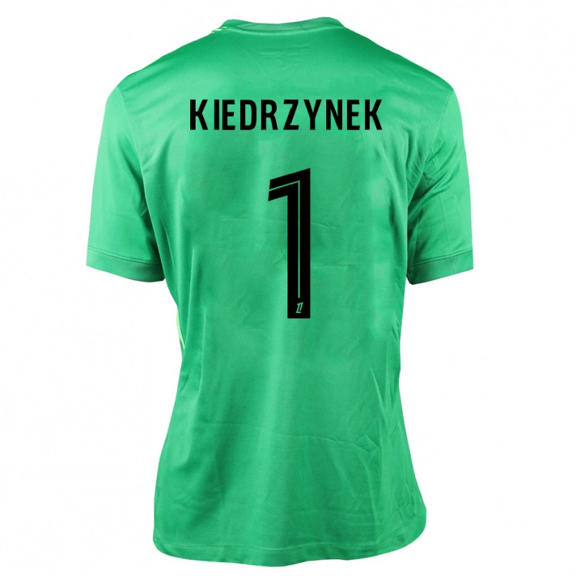 Danxen Uomo Katarzyna Kiedrzynek #1 Maglia Gara Portiere Verde Nero 2025/26 Maglietta