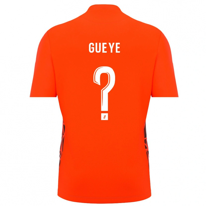 Danxen Uomo Khady Gueye #0 Maglia Gara Portiere Bianco Arancio 2025/26 Maglietta
