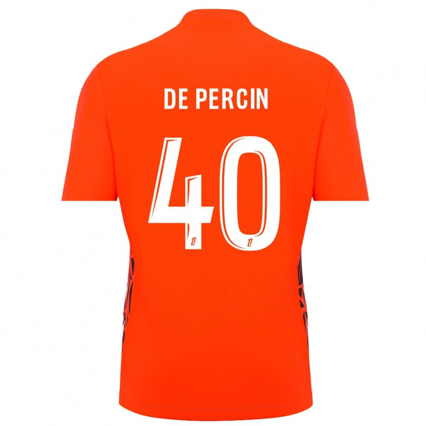 Danxen Uomo Théo De Percin #40 Maglia Gara Portiere Bianco Arancio 2025/26 Maglietta