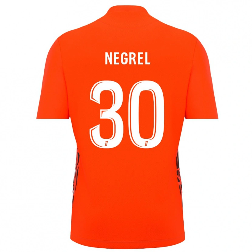 Danxen Uomo Tom Negrel #30 Maglia Gara Portiere Bianco Arancio 2025/26 Maglietta
