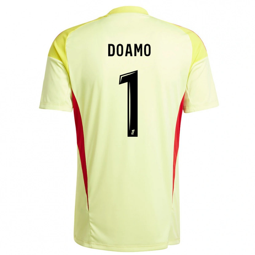 Danxen Uomo Isaac Doamo #1 Maglia Gara Portiere Giallo Chiaro Nero 2025/26 Maglietta