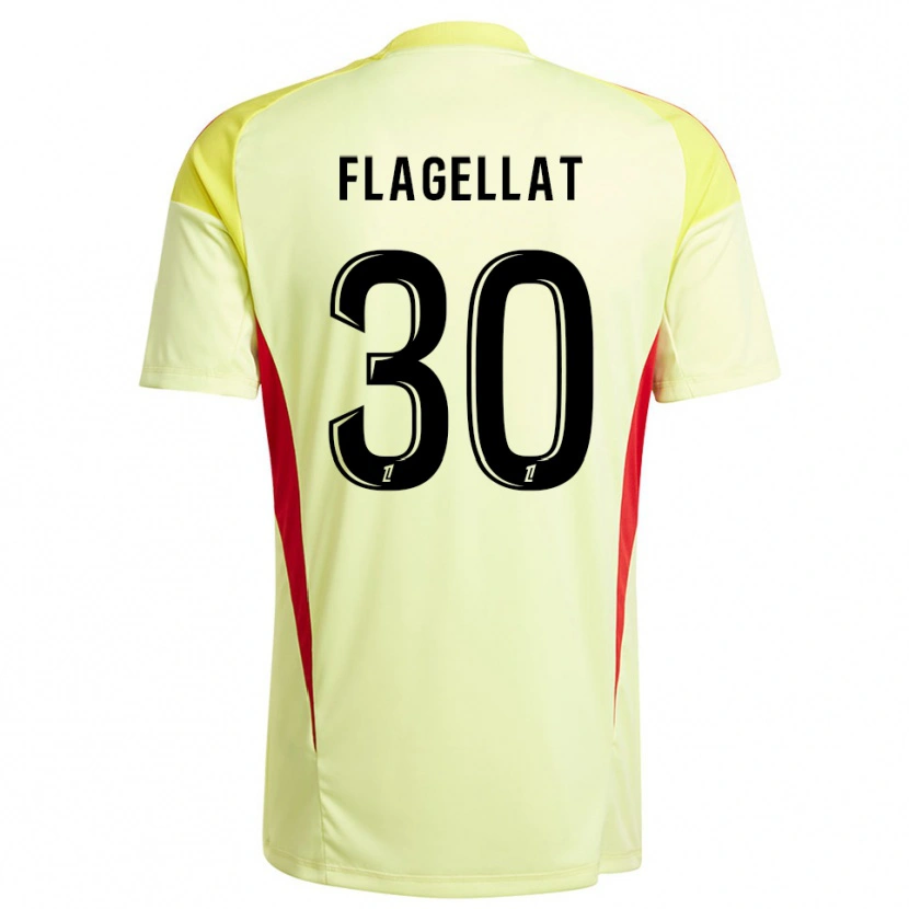 Danxen Uomo Alizée Flagellat #30 Maglia Gara Portiere Giallo Chiaro Nero 2025/26 Maglietta