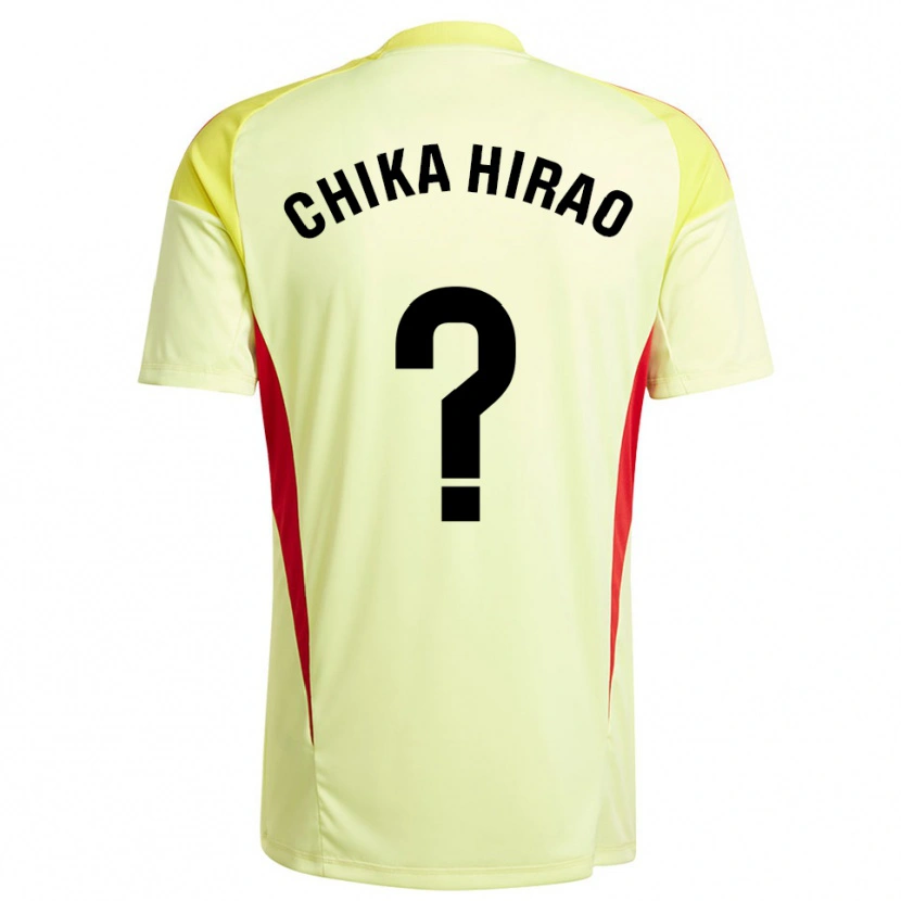 Danxen Uomo Hirao Chika #0 Maglia Gara Portiere Giallo Chiaro Nero 2025/26 Maglietta
