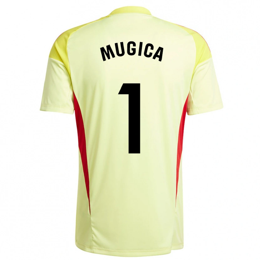 Danxen Uomo Juan Múgica #1 Maglia Gara Portiere Giallo Chiaro Nero 2025/26 Maglietta