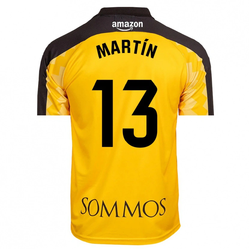 Danxen Uomo Dani Martín #13 Maglia Gara Portiere Giallo Nero 2025/26 Maglietta
