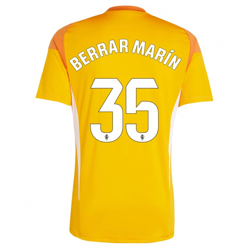 Danxen Uomo Sergio Berrar #35 Maglia Gara Portiere Arancione Giallo Scuro 2025/26 Maglietta