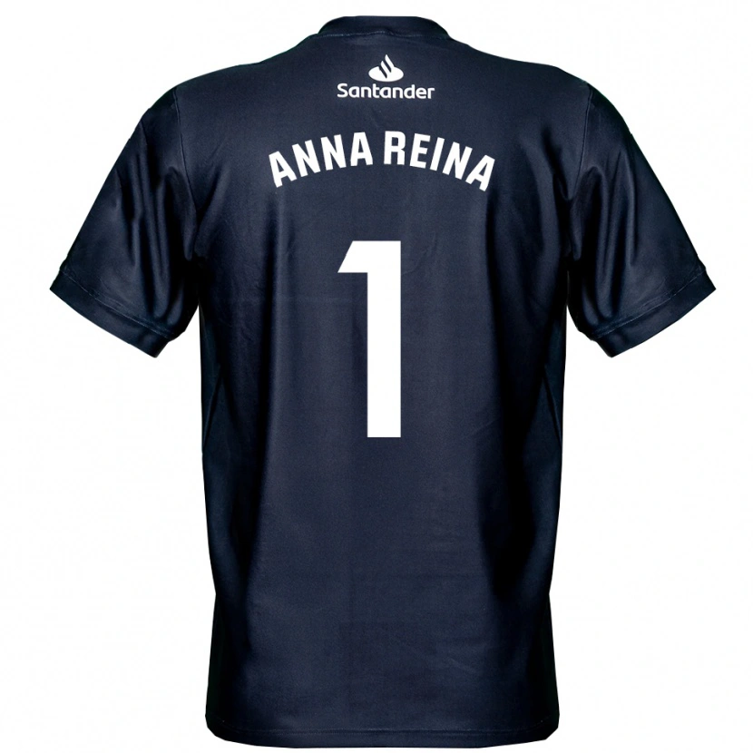 Danxen Uomo Anna Reina Toro #1 Maglia Gara Portiere Blu Mezzanotte Bianco 2025/26 Maglietta