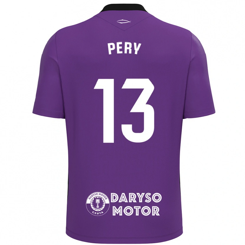 Danxen Uomo Pery #13 Maglia Gara Portiere Viola Bianco 2025/26 Maglietta