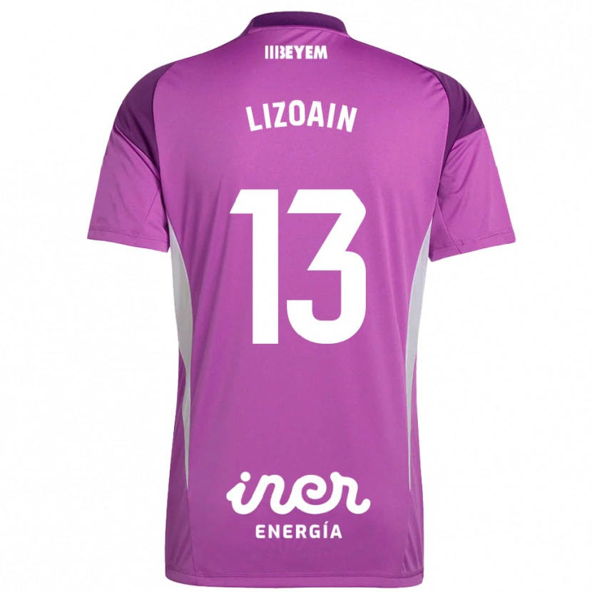 Danxen Uomo Raúl Lizoain #13 Maglia Gara Portiere Viola Lilla 2025/26 Maglietta