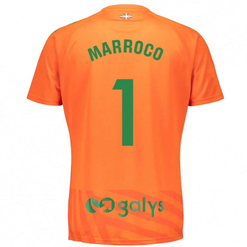 Danxen Uomo Marc Marroco #1 Maglia Gara Portiere Arancione Verde 2025/26 Maglietta
