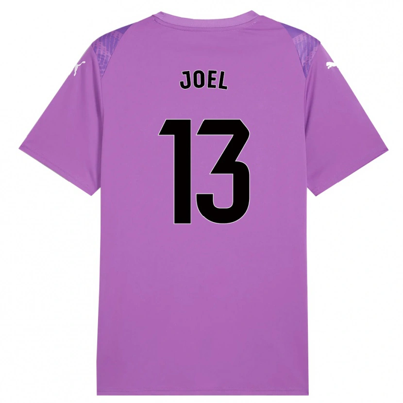 Danxen Uomo Christian Joel #13 Maglia Gara Portiere Lilla Nero 2025/26 Maglietta