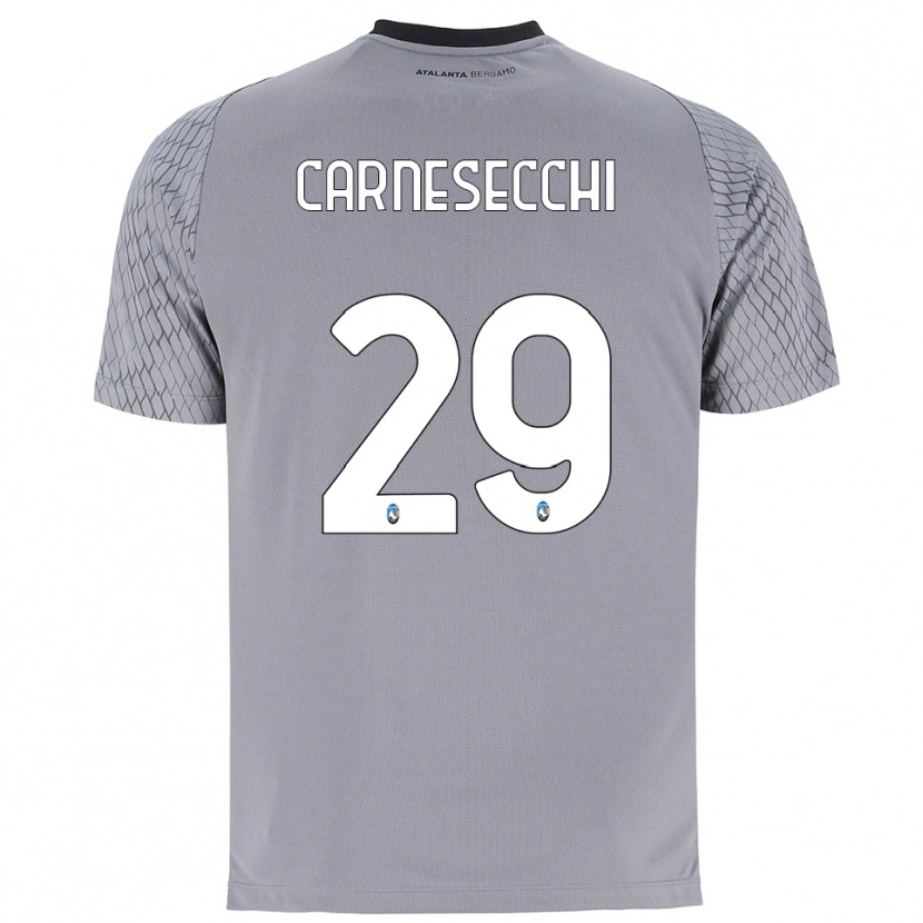 Danxen Uomo Marco Carnesecchi #29 Maglia Gara Portiere Grigio Blu Rosso 2025/26 Maglietta