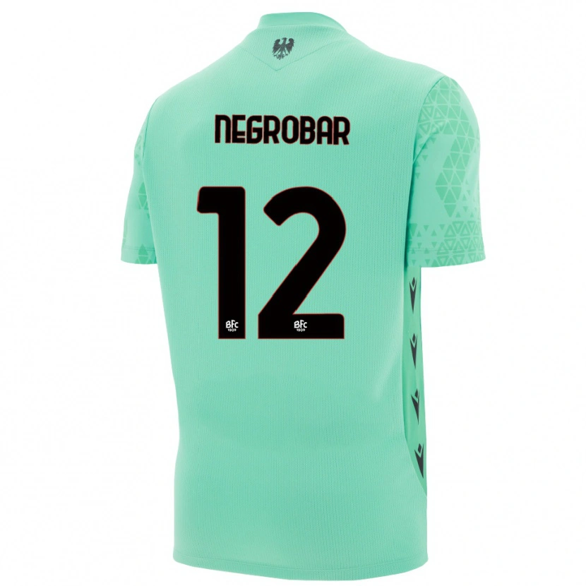 Danxen Uomo Lucas Negrobar #12 Maglia Gara Portiere Blu Menta Nero 2025/26 Maglietta