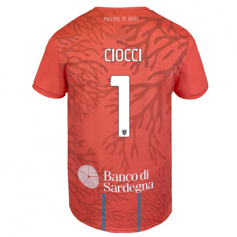 Danxen Uomo Giuseppe Ciocci #1 Maglia Gara Portiere Arancione Rosso Bianco 2025/26 Maglietta