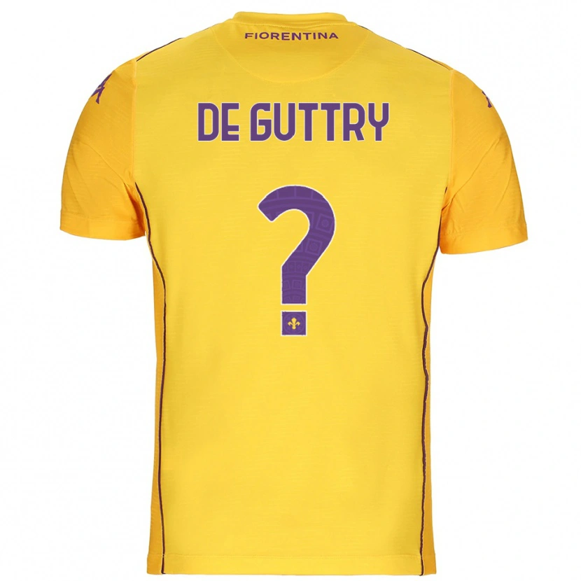 Danxen Uomo Elia De Guttry #0 Maglia Gara Portiere Arancione Giallo Viola 2025/26 Maglietta