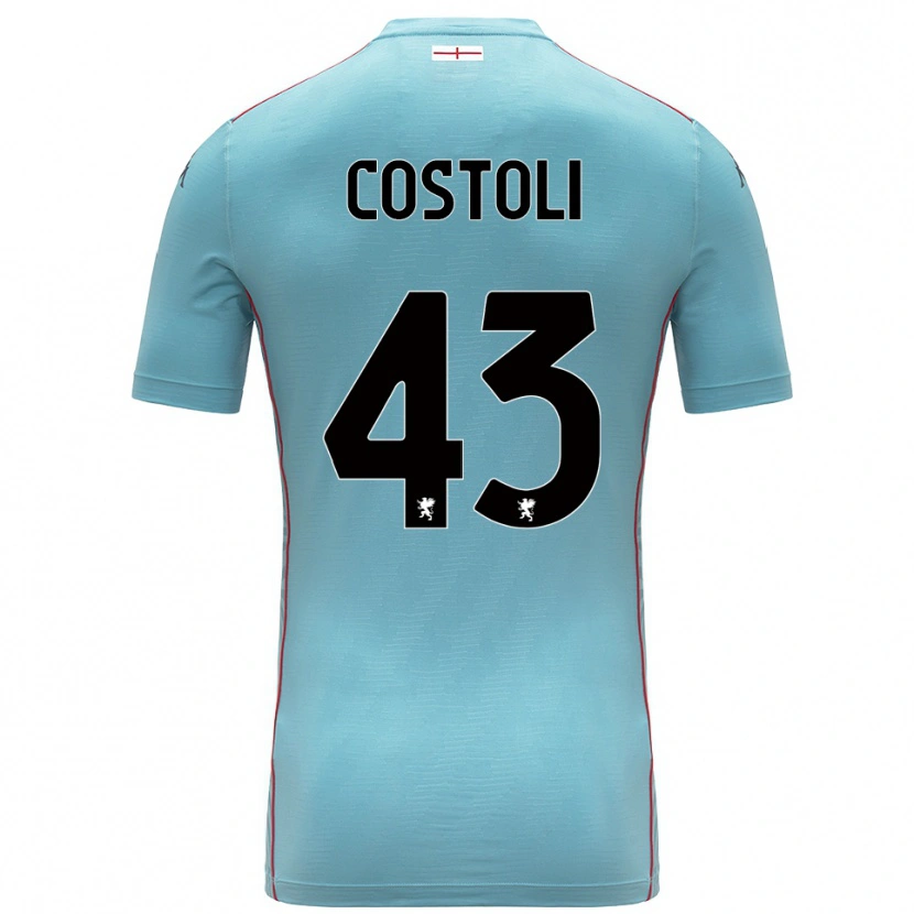 Danxen Uomo Lorenzo Costoli #43 Maglia Gara Portiere Blu Grigio 2025/26 Maglietta