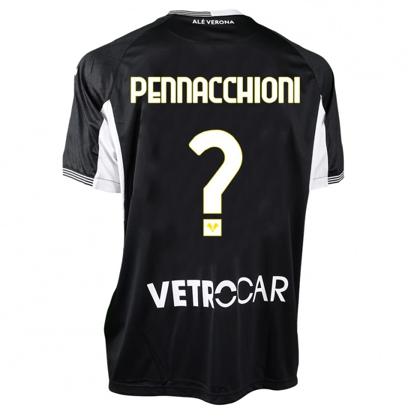 Danxen Uomo Jacopo Pennacchioni #0 Maglia Gara Portiere Nero Bianco 2025/26 Maglietta