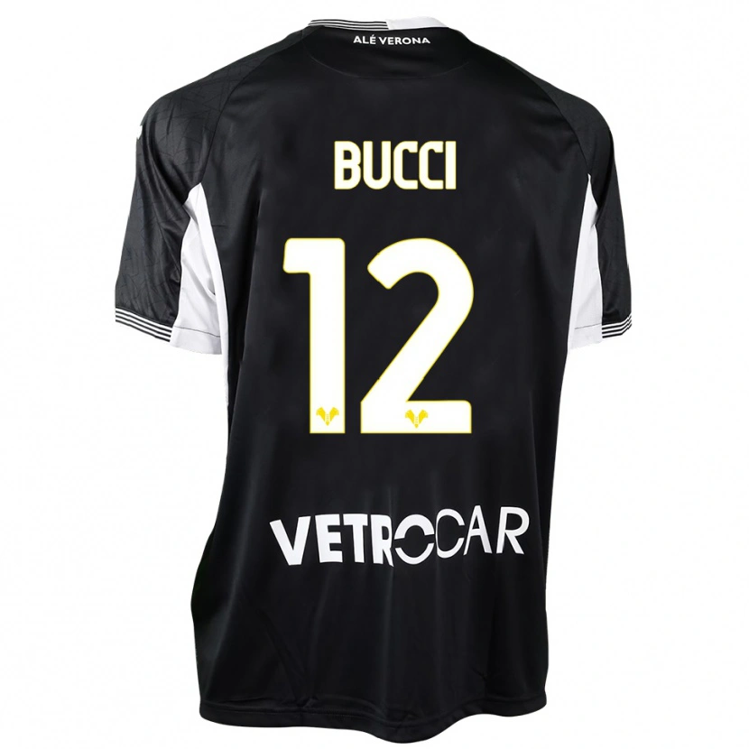 Danxen Uomo Irene Bucci #12 Maglia Gara Portiere Nero Bianco 2025/26 Maglietta