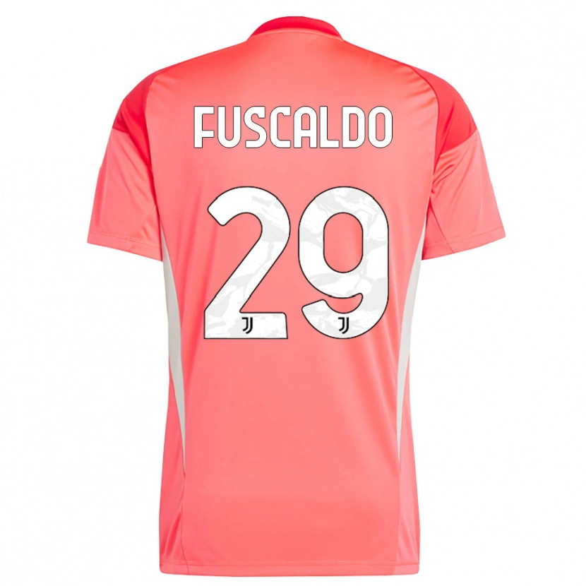 Danxen Uomo Matteo Fuscaldo #29 Maglia Gara Portiere Rosso Arancione 2025/26 Maglietta