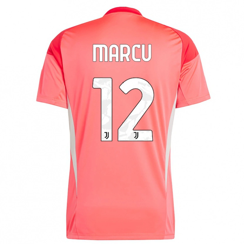 Danxen Uomo Alessio Marcu #12 Maglia Gara Portiere Rosso Arancione 2025/26 Maglietta