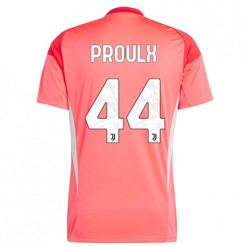 Danxen Uomo Lysianne Proulx #44 Maglia Gara Portiere Rosso Arancione 2025/26 Maglietta