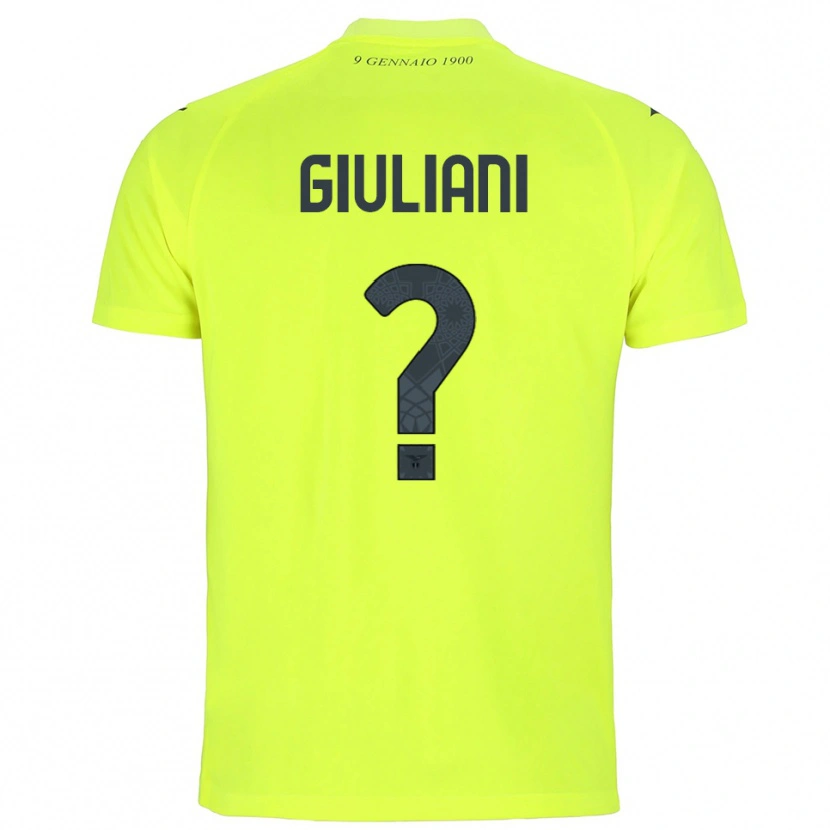 Danxen Uomo Alessio Giuliani #0 Maglia Gara Portiere Verde Fluorescente 2025/26 Maglietta