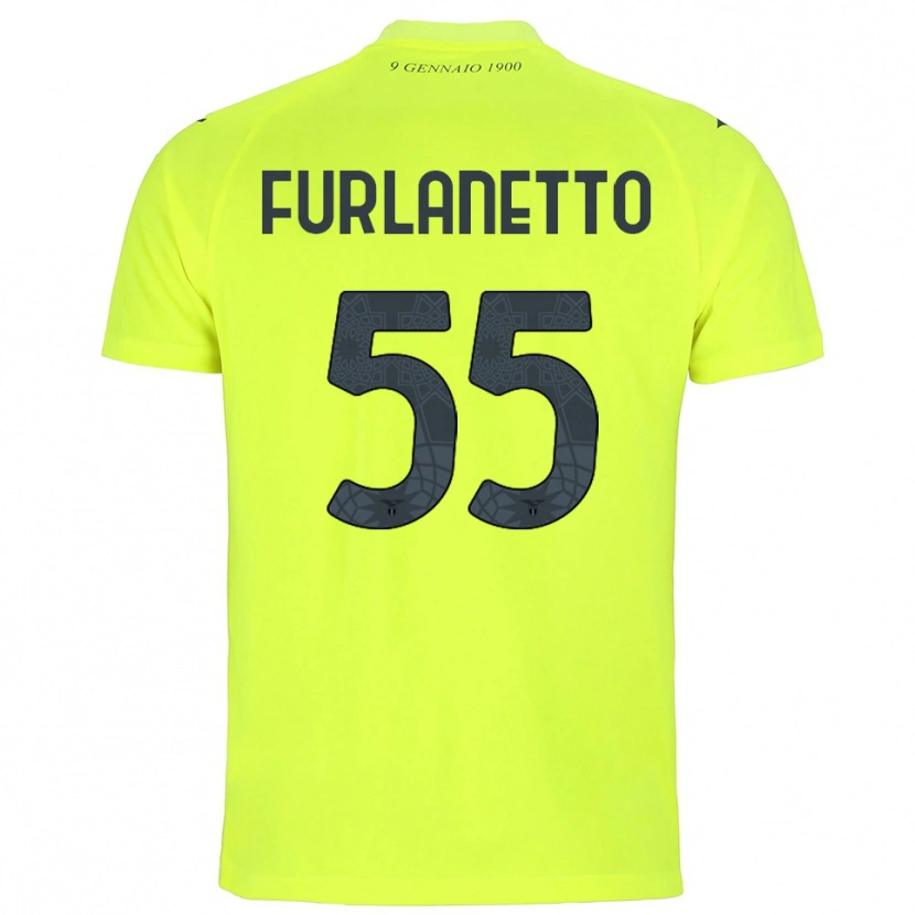 Danxen Uomo Alessio Furlanetto #55 Maglia Gara Portiere Verde Fluorescente 2025/26 Maglietta