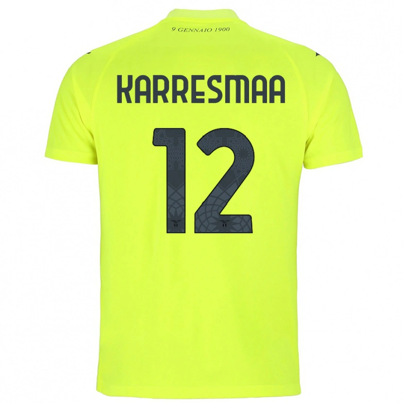 Danxen Uomo Kerttu Karresmaa #12 Maglia Gara Portiere Verde Fluorescente 2025/26 Maglietta