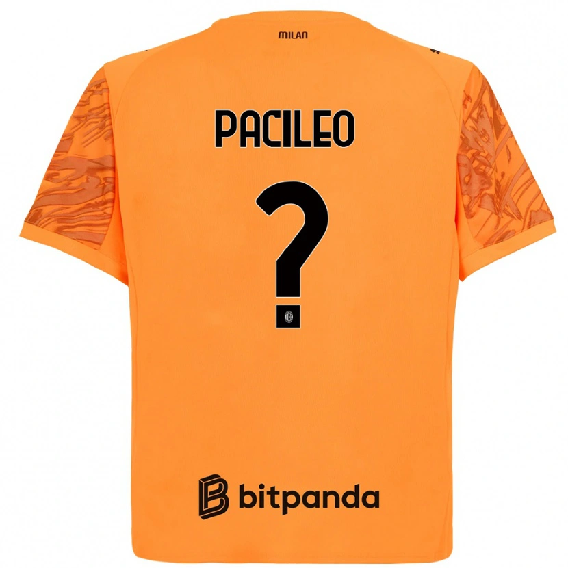 Danxen Uomo Alessandro Pacileo #0 Maglia Gara Portiere Arancione Giallo Nero 2025/26 Maglietta