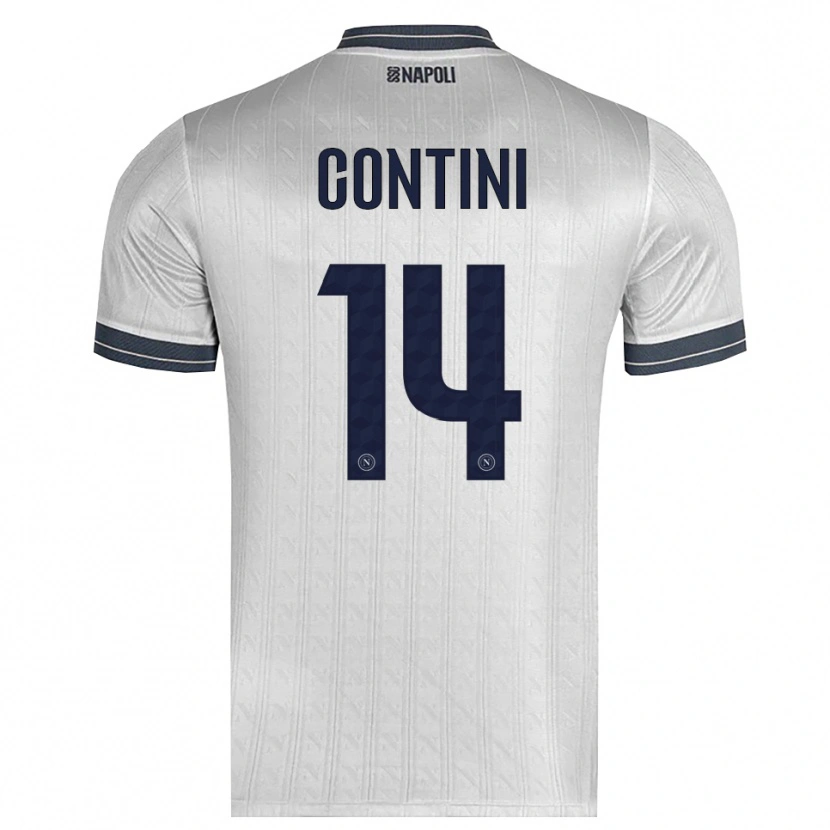 Danxen Uomo Nikita Contini #14 Maglia Gara Portiere Grigio Chiaro 2025/26 Maglietta