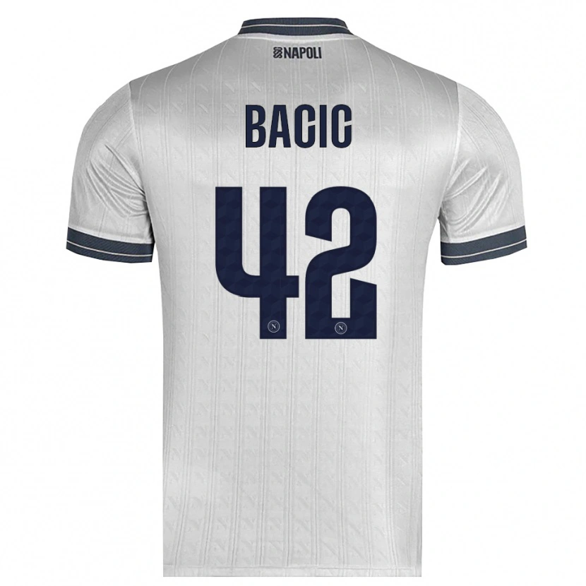 Danxen Uomo Doris Bačić #42 Maglia Gara Portiere Grigio Chiaro 2025/26 Maglietta