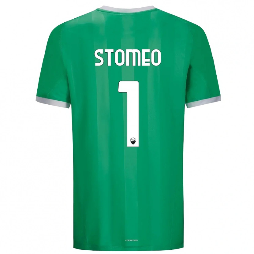 Danxen Uomo Giorgio Stomeo #1 Maglia Gara Portiere Verde Bianco 2025/26 Maglietta