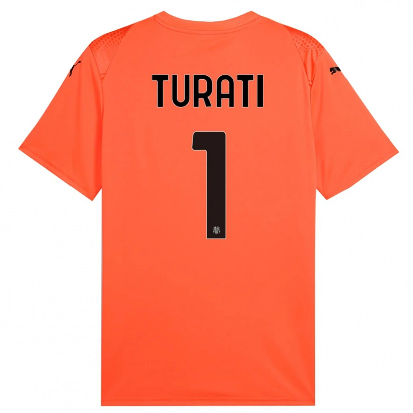 Danxen Uomo Stefano Turati #1 Maglia Gara Portiere Arancione Nero 2025/26 Maglietta