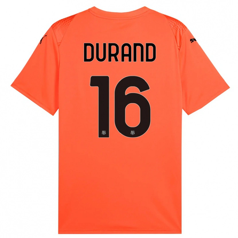 Danxen Uomo Solène Durand #16 Maglia Gara Portiere Arancione Nero 2025/26 Maglietta