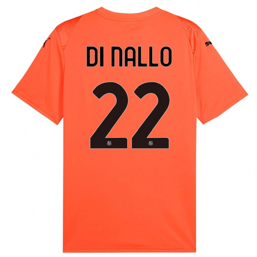 Danxen Uomo Erica Di Nallo #22 Maglia Gara Portiere Arancione Nero 2025/26 Maglietta