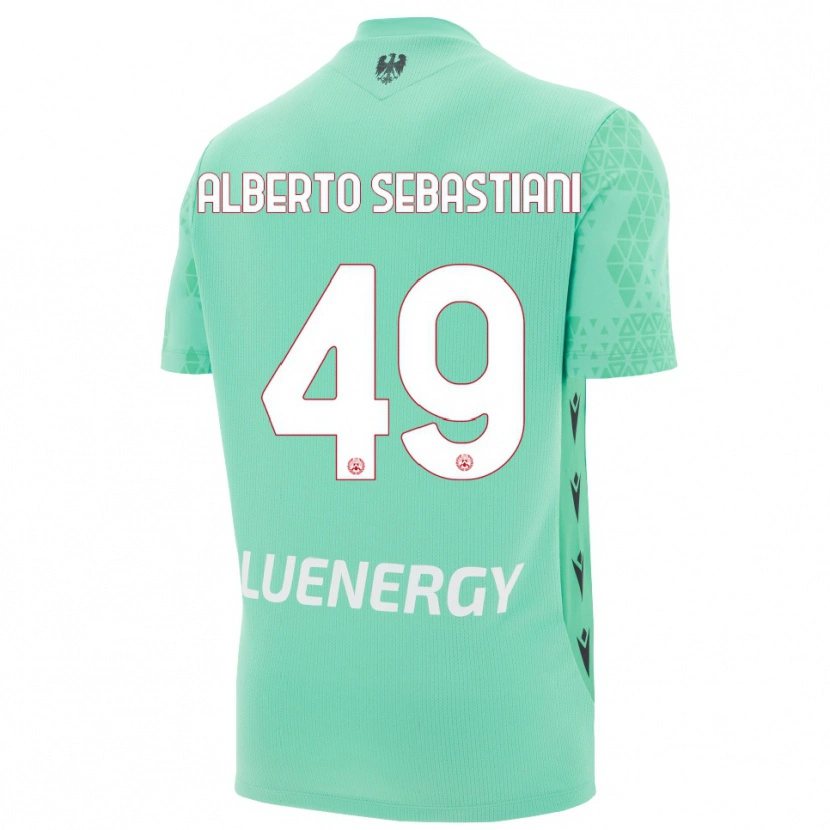 Danxen Uomo José Alberto Sebastiani #49 Maglia Gara Portiere Acquamarina Nero 2025/26 Maglietta