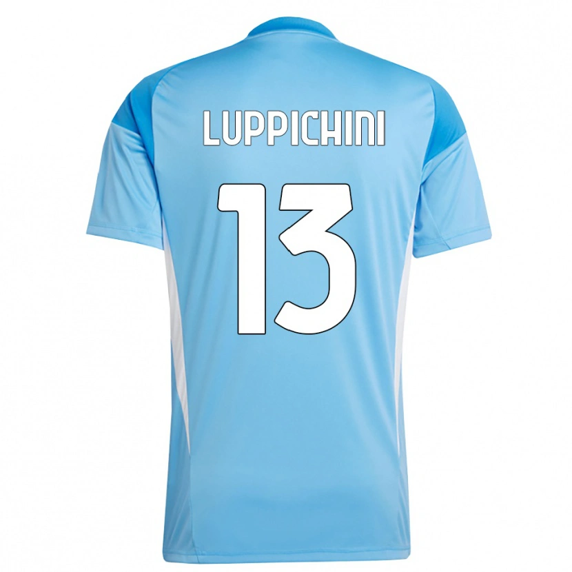 Danxen Uomo Matteo Luppichini #13 Maglia Gara Portiere Azzurro Bianco 2025/26 Maglietta