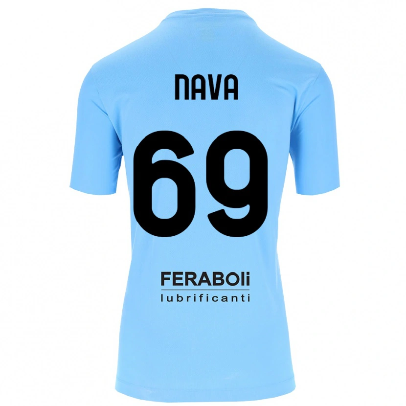Danxen Uomo Lapo Nava #69 Maglia Gara Portiere Azzurro Nero 2025/26 Maglietta