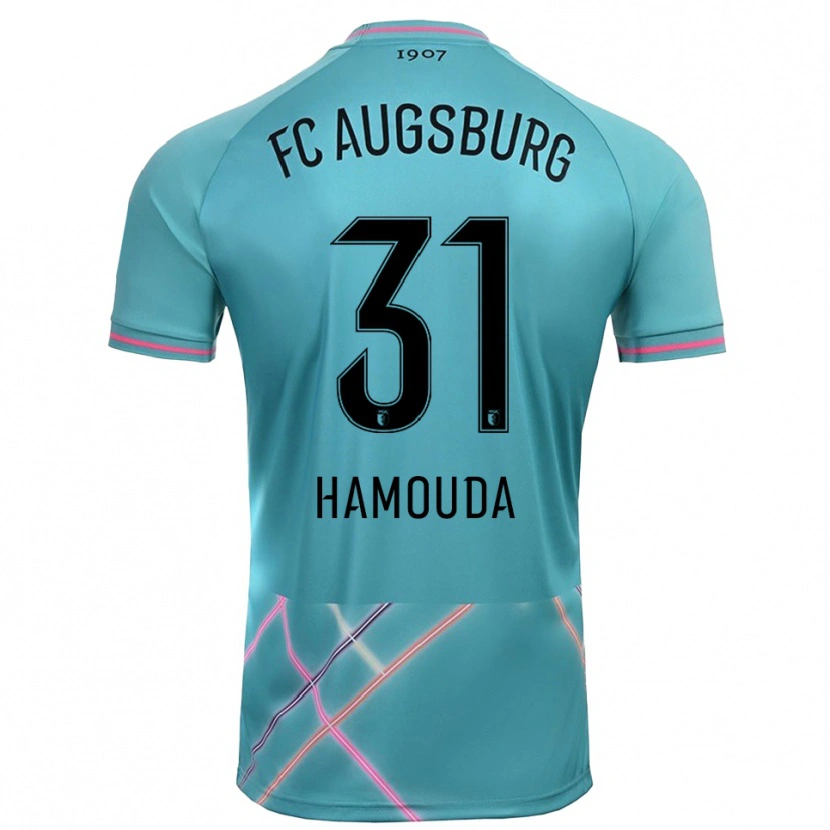 Danxen Uomo Hania Hamouda #31 Maglia Gara Portiere Verde Mare Chiaro 2025/26 Maglietta